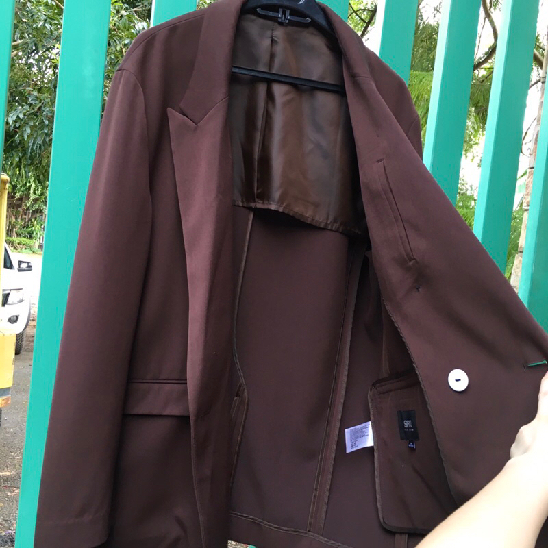 Khoác vest nam SPAO mens double-breasted sport coat