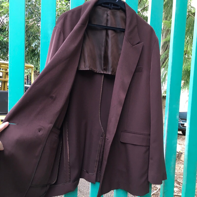 Khoác vest nam SPAO mens double-breasted sport coat