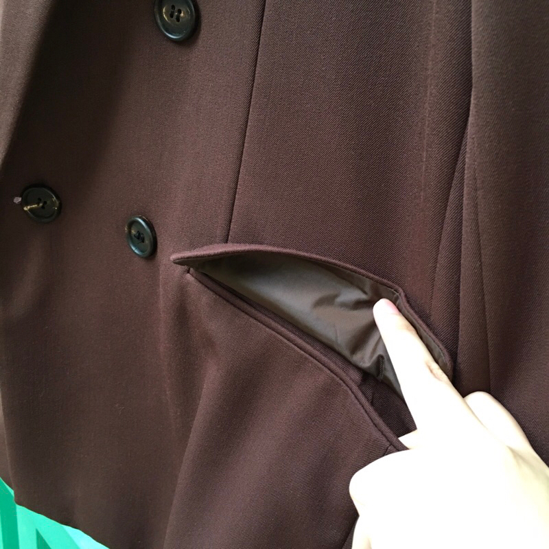 Khoác vest nam SPAO mens double-breasted sport coat