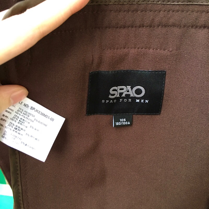 Khoác vest nam SPAO mens double-breasted sport coat