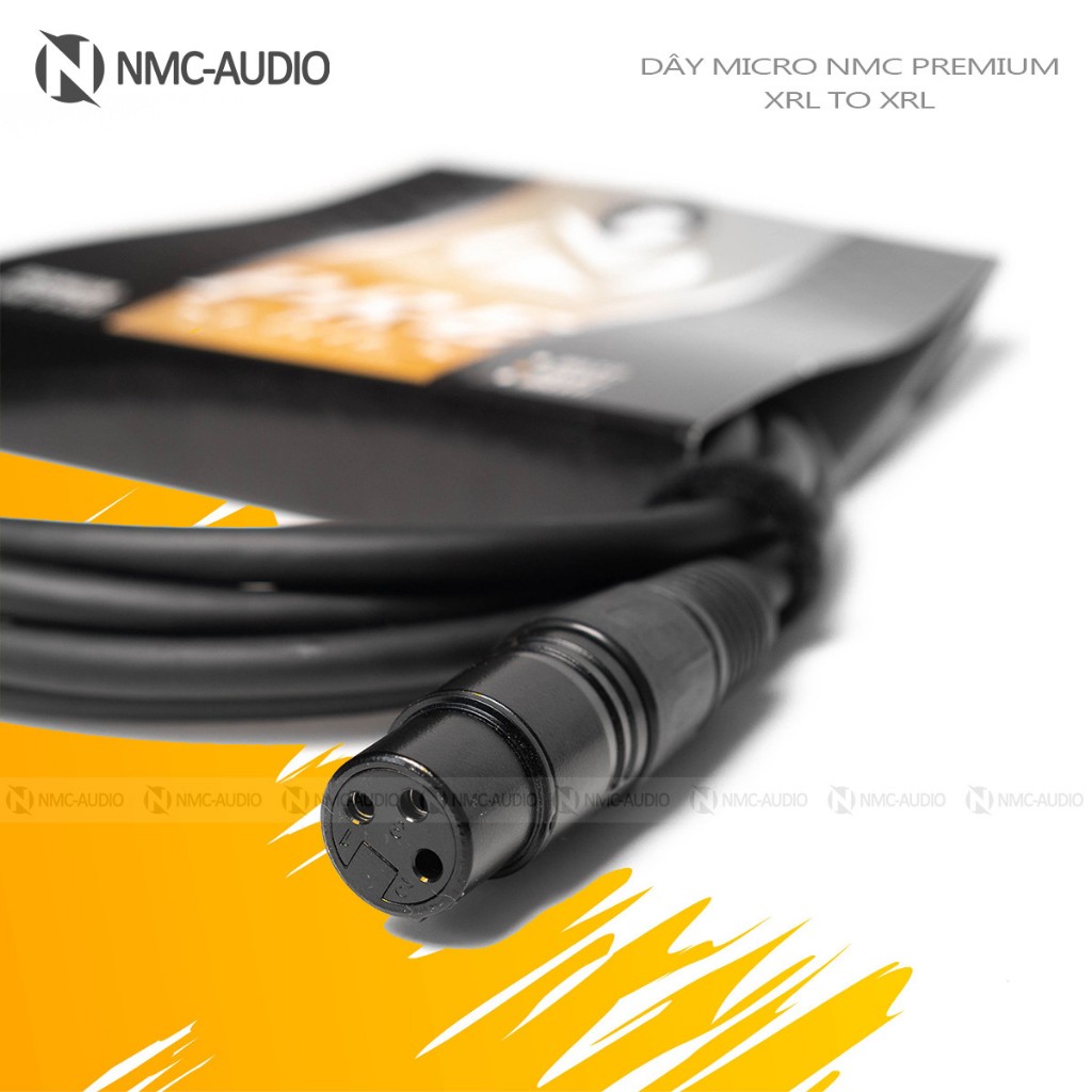 Dây micro NMC-AUDIO PREMIUM XRL TO XRL 1.8M | Dây canon xrl đực 3 chân ra xrl cái 3 chân cho míc thu âm
