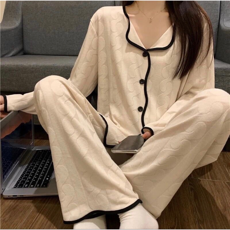 Set áo ngủ dài tay mỏng Lilis Room