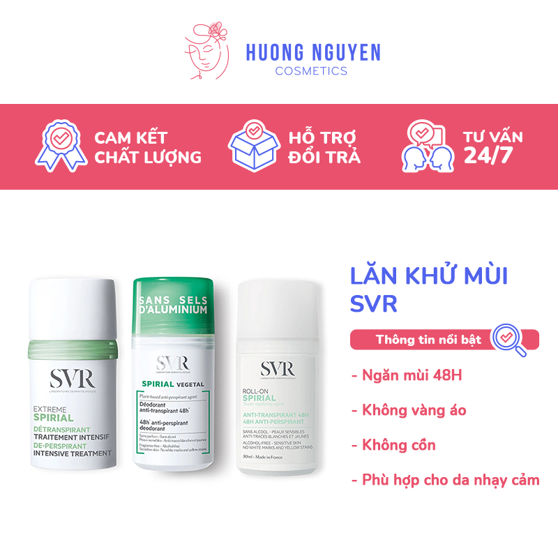 Lăn Khử Mùi & Ngăn Mồ Hôi SVR SPIRIAL