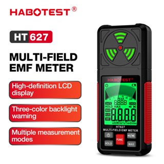 (Bảo hàng 1 năm)HABOTEST HT627 3 trong 1 Máy phát điện từ cầm tay cầm tay RF Field Radiator Máy EMF kỹ thuật số cầm tay