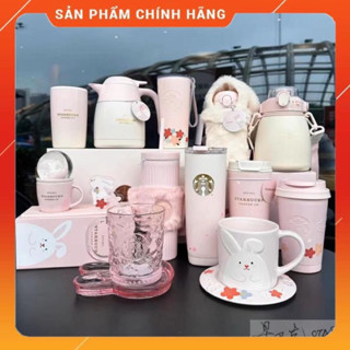 [Chính hãng] Bộ Sưu Tập Ly Starbucks Thỏ Hồng Xinh Xắn