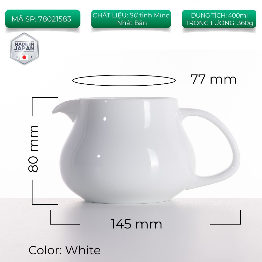 Bình sứ pha cà phê Origami Pinot Aroma Coffee Server 400ml