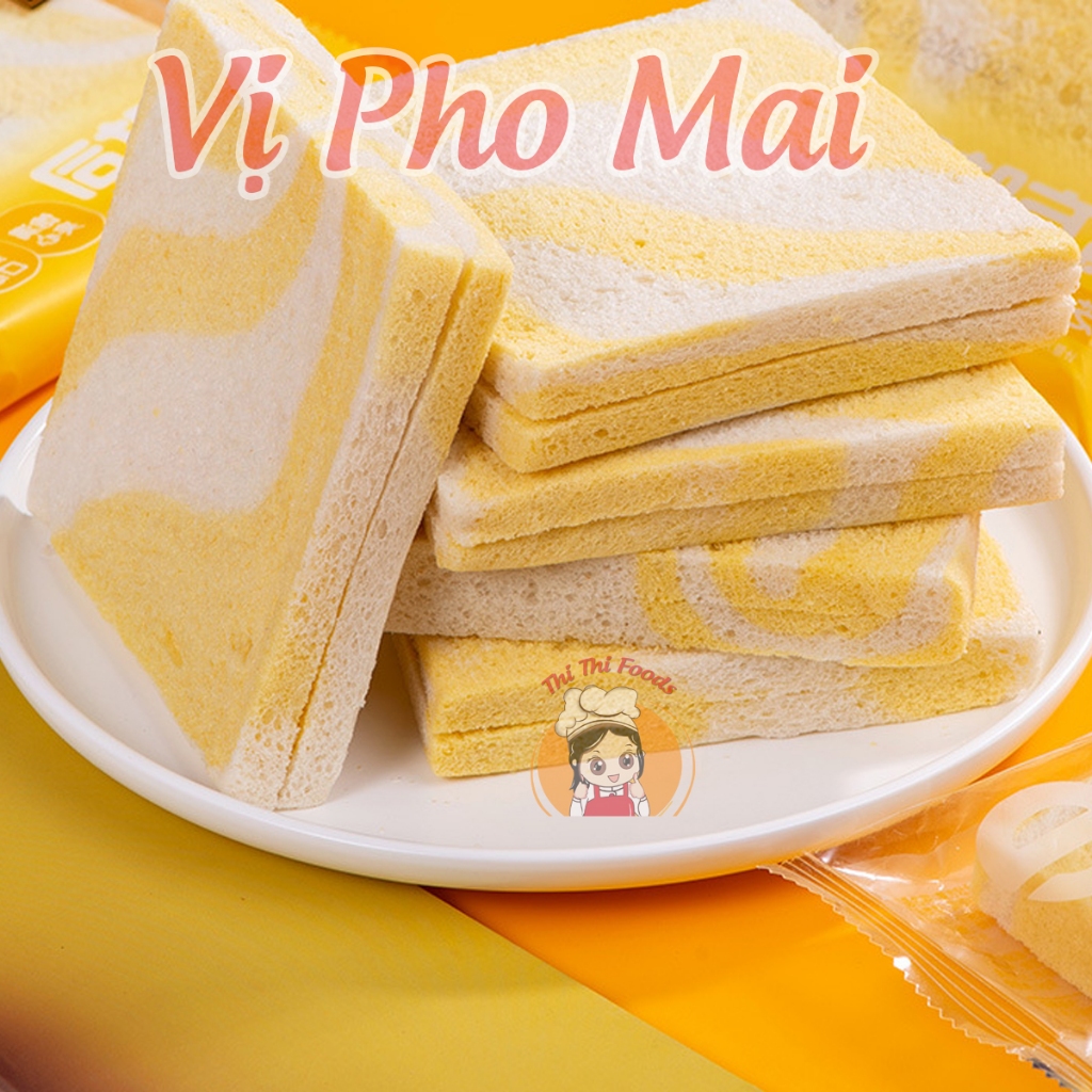 1 Hộp 8 Bánh Sandwich Ông Già Yideli 5 Vị Khoai Môn, Socola, Phomai,Chuối, Kem