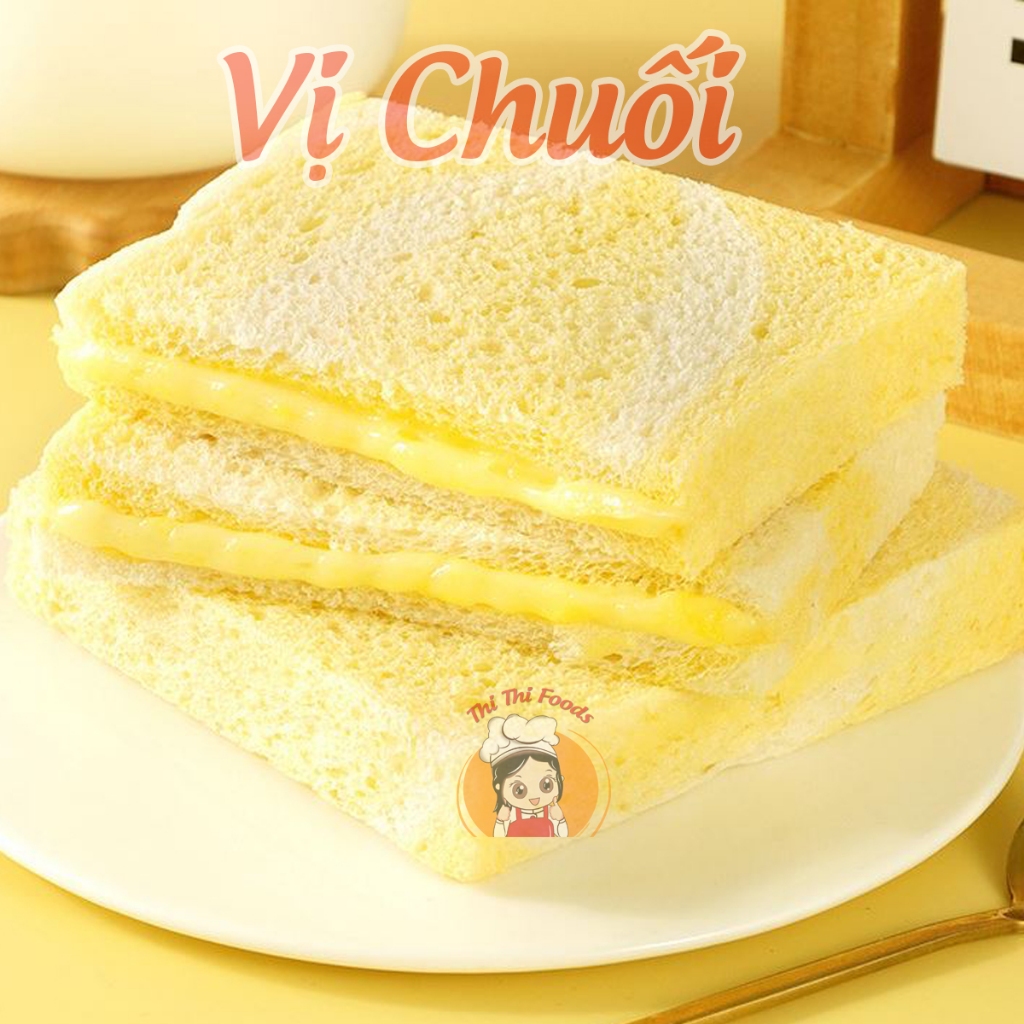 1 Hộp 8 Bánh Sandwich Ông Già Yideli 5 Vị Khoai Môn, Socola, Phomai,Chuối, Kem