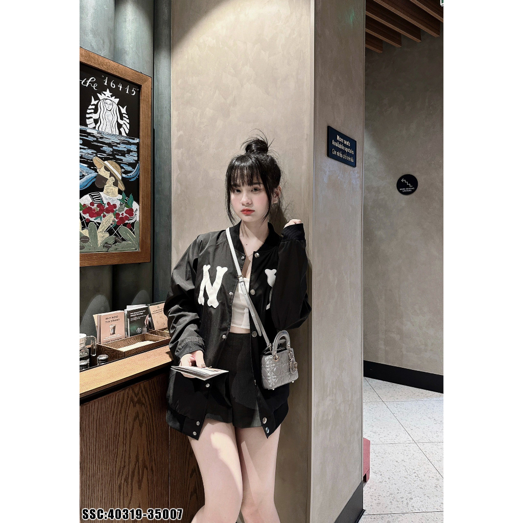 Áo Bomber unisex AN-26 chất gấm dệt tàu hai lớp thể thao phong cách HÀN QUỐC