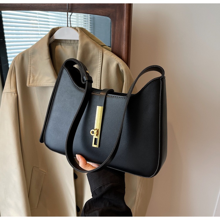 Túi Xách Đeo Vai Nữ Đẹp LUHAZO Quai Da PU Quảng Châu Cao Cấp Phối Xích Cá Tính Thời trang Công Sở Đi Chơi 2213 E-8