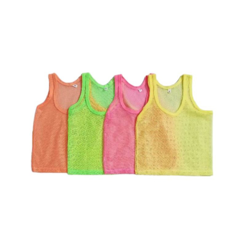 Áo ba lỗ bé trai bé gái set 10 cái áo lưới ba lỗ cho bé