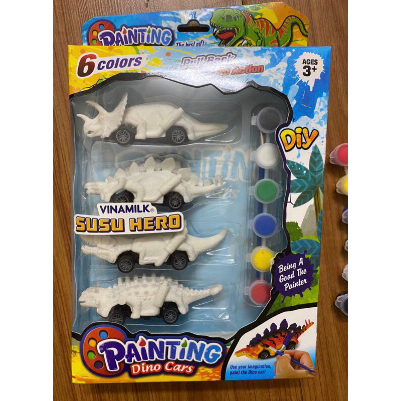 Bộ đồ chơi tô tượng khủng Long bánh đà sáng tạo hkm Susu Hero