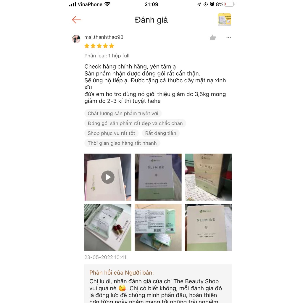 GIẢM CÂN SLIMBE MẪU MỚI CHÍNH HÃNG Bealile Cam Kết Chính Hãng Quét mã vạch