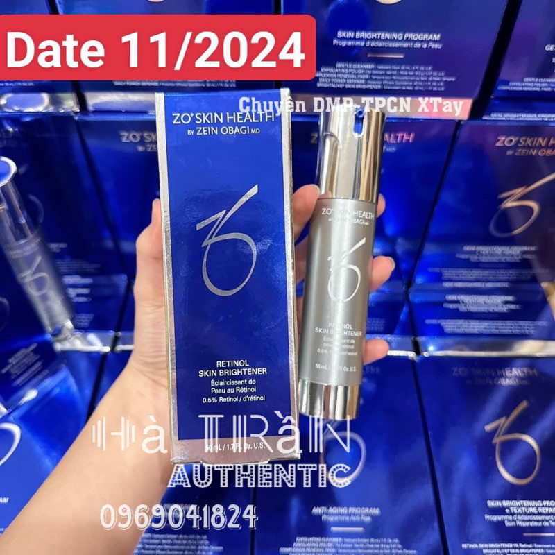 Kem dưỡng sáng da  Z0 retinoil 0.5%, 1% 50ml