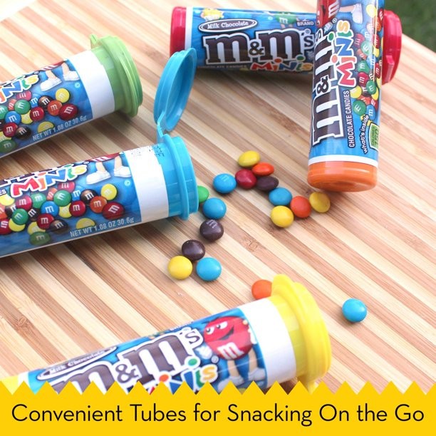 Kẹo Socola M&M Minis Milk Chocolate Candy Tubes Hàng Mỹ date 2/2024