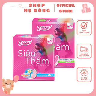 [Bịch 8 miếng] Băng vệ sinh Diana Siêu Thấm Siêu mỏng Cánh/ Không Cánh