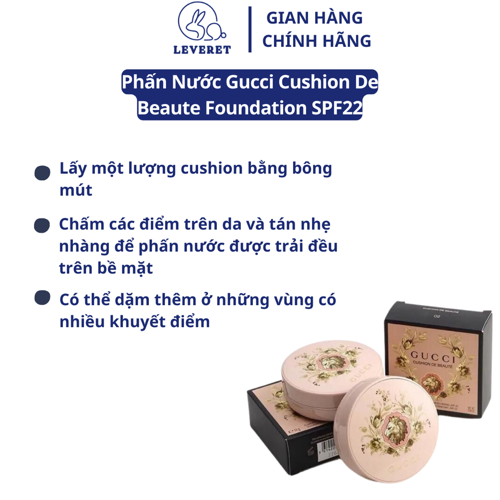 Phấn Nước Gucci Beauty Cushion De Beaute 01 Foundation SPF22 14g