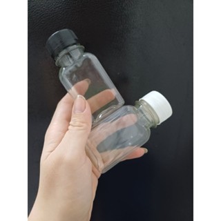 Combo 50 chai) Dep 50ml tròn 50 ml Chai nhựa dày kèm nắp nhựa nắp nhôm