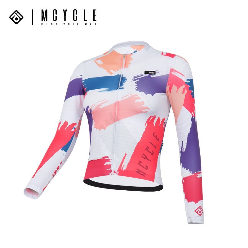 Áo đạp xe Graffiti Nữ MY214W chính hãng Mcycle , chất liệu carbon bambo