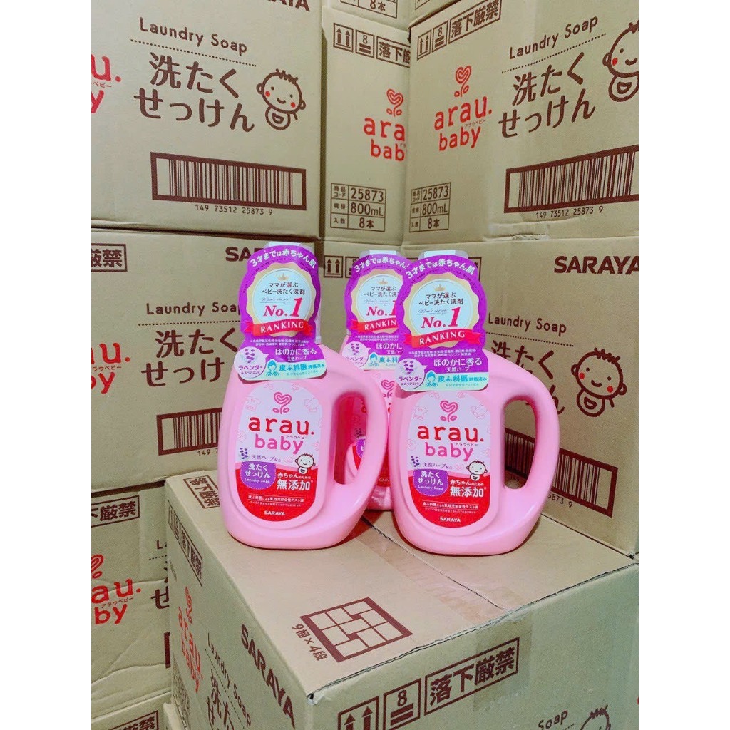 Nước giặt Arau Baby dạng chai 800ml