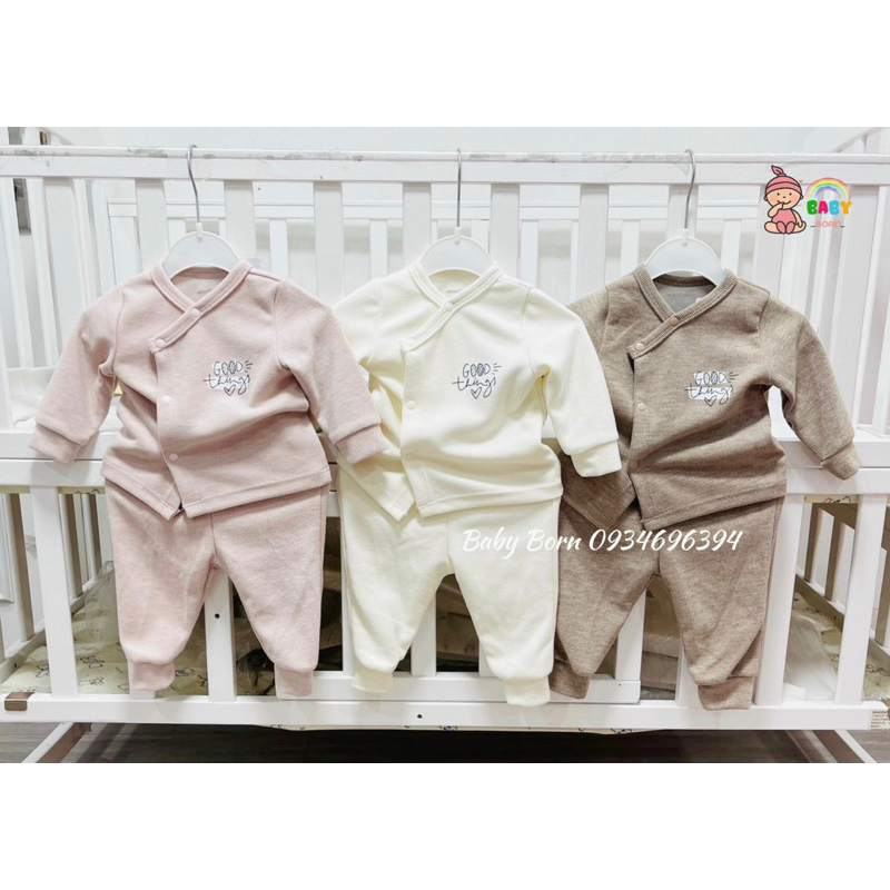 Anminaza - Bộ Cotton nỉ Good Things mềm mại, ấm áp AMI0089
