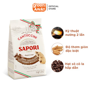 Bánh quy sô cô la giòn Sapori nhập khẩu Ý 175g tiêu chuẩn châu Âu