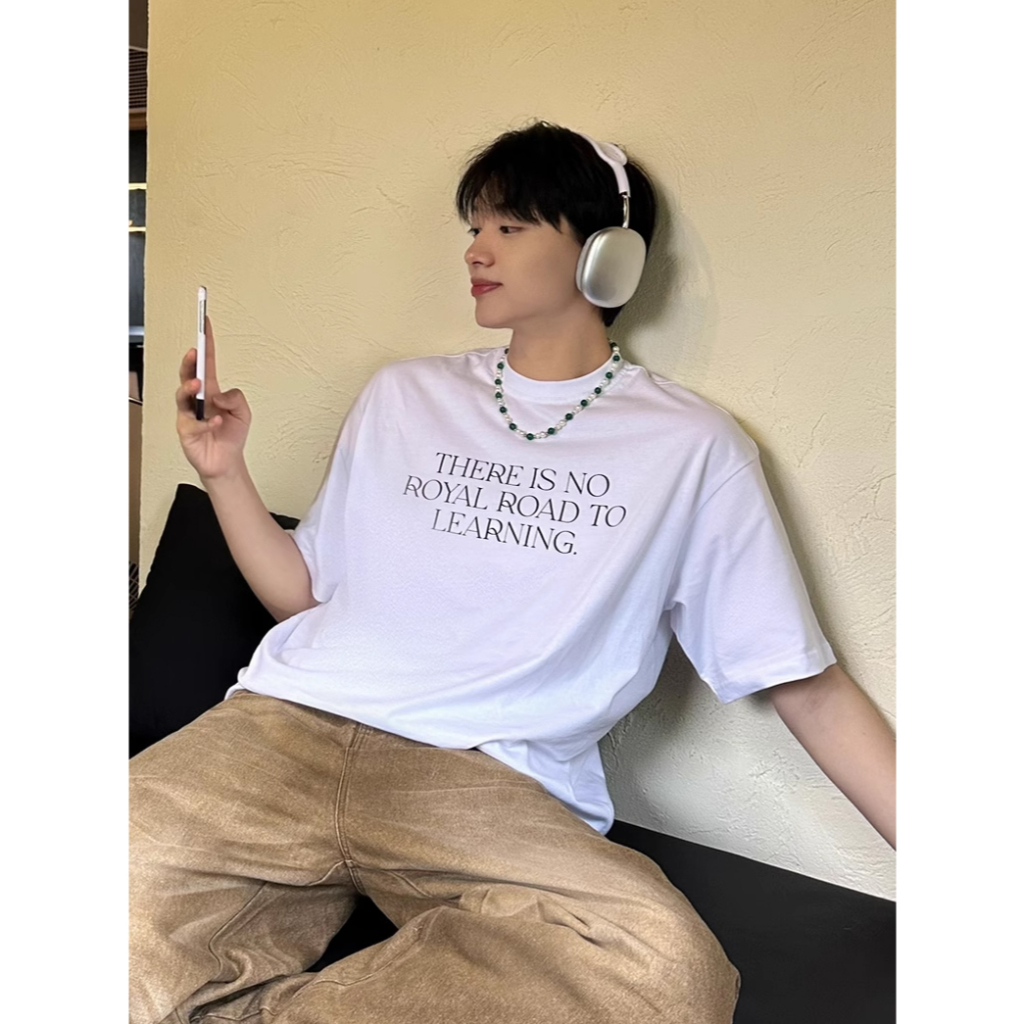 Áo thun stee cổ tròn tay lỡ unisex ROYAL LUX TSP |TAYSONE|