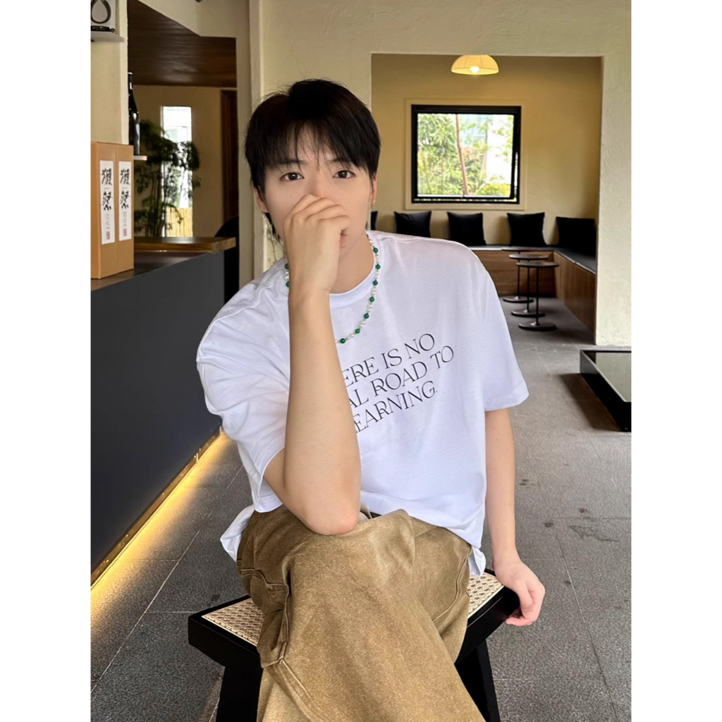 Áo thun stee cổ tròn tay lỡ unisex ROYAL LUX TSP |TAYSONE|