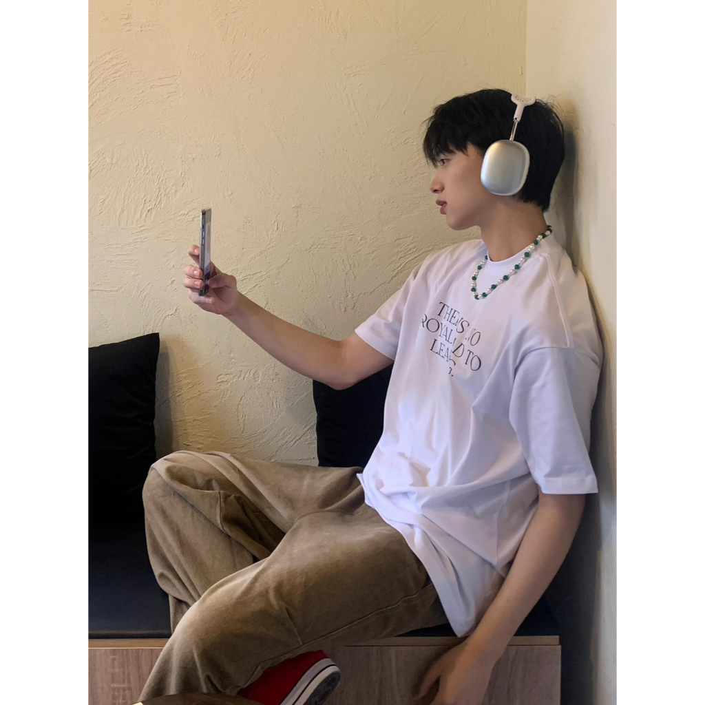 Áo thun stee cổ tròn tay lỡ unisex ROYAL LUX TSP |TAYSONE|