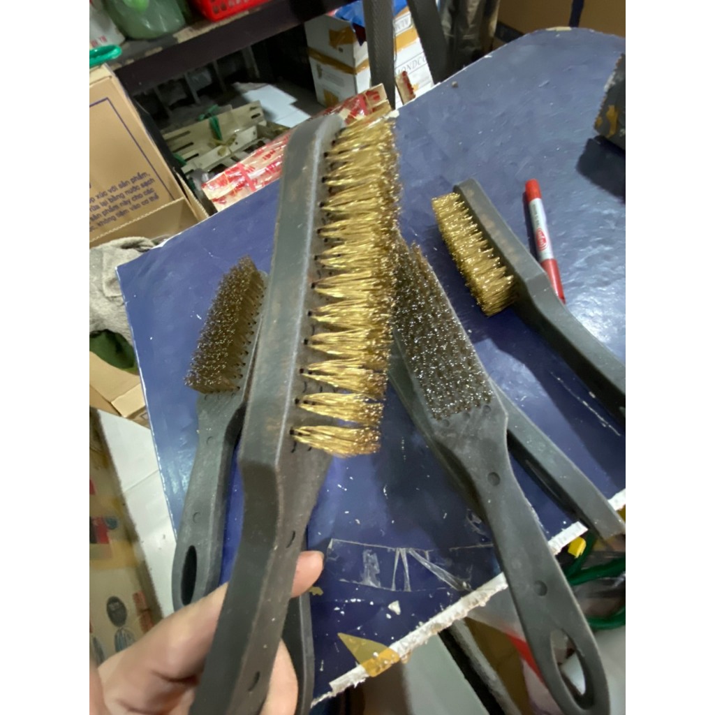 Bàn chải sắt chà sỉ hàn Dụng cụ đánh rỉ sét