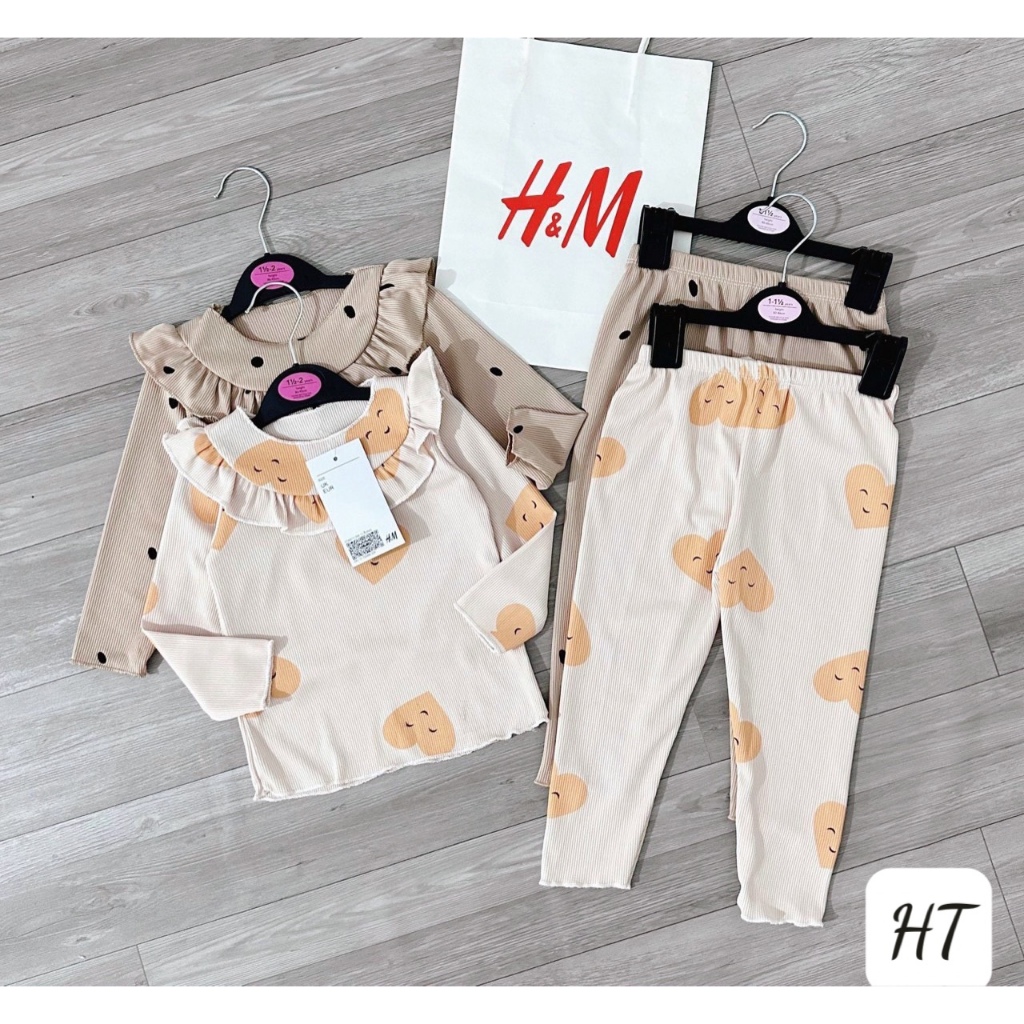 COMBO 2B BÉ GÁI GAM MÀU PASTEL CAM VÀ NÂU CƯNG XỈU