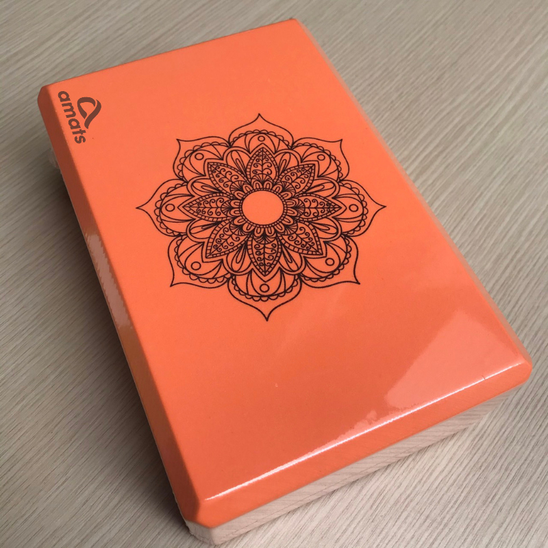 Gạch Tập Yoga Xốp Eva Nặng 220g In Hoa Mandala - Cứng  gấp 3 lần loại gạch tập thông thường