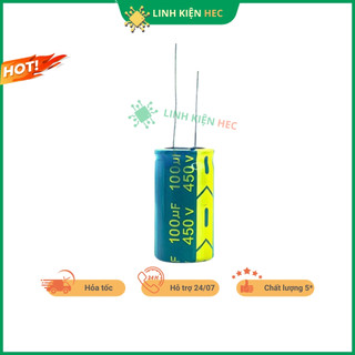 Tụ hóa 450V 100uF 18x30mm tần số cao chất lượng tốt linhkienhec