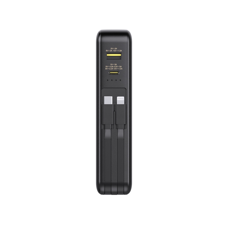 Pin dự phòng kiêm bộ sạc PISEN Quick TS-D313 dung lượng 20000MAH tích hợp 2 cáp sạc nhanh PD 22.5W và QC 18W