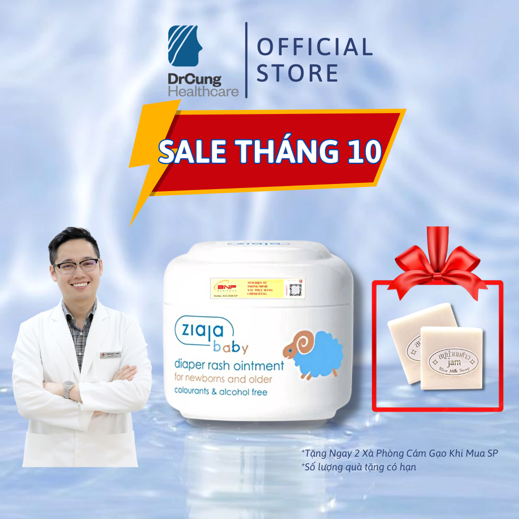 Bác Sĩ Cung Kem Chống Hăm Cho Bé Ziaja Baby Diaper Rash Ointment