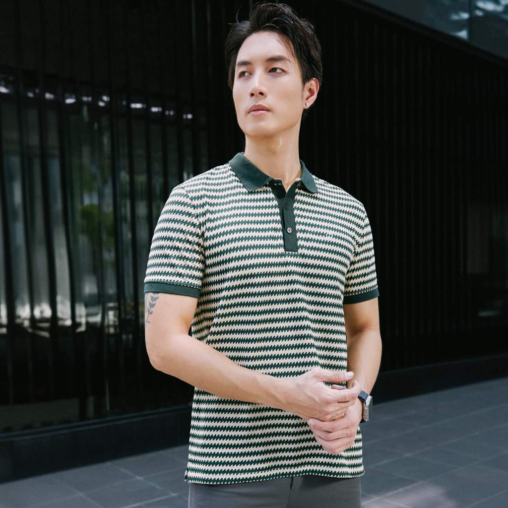 Áo thun nam Polo ICONDENIM Pattern chất cá sấu dày dặn hạn chế nhăn co giãn tốt - PLID0078