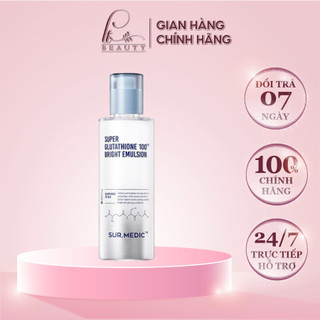 Sữa Dưỡng Trắng Da Sur.Medic+ Super Glutathione 100 Bright Emulsion 120ml