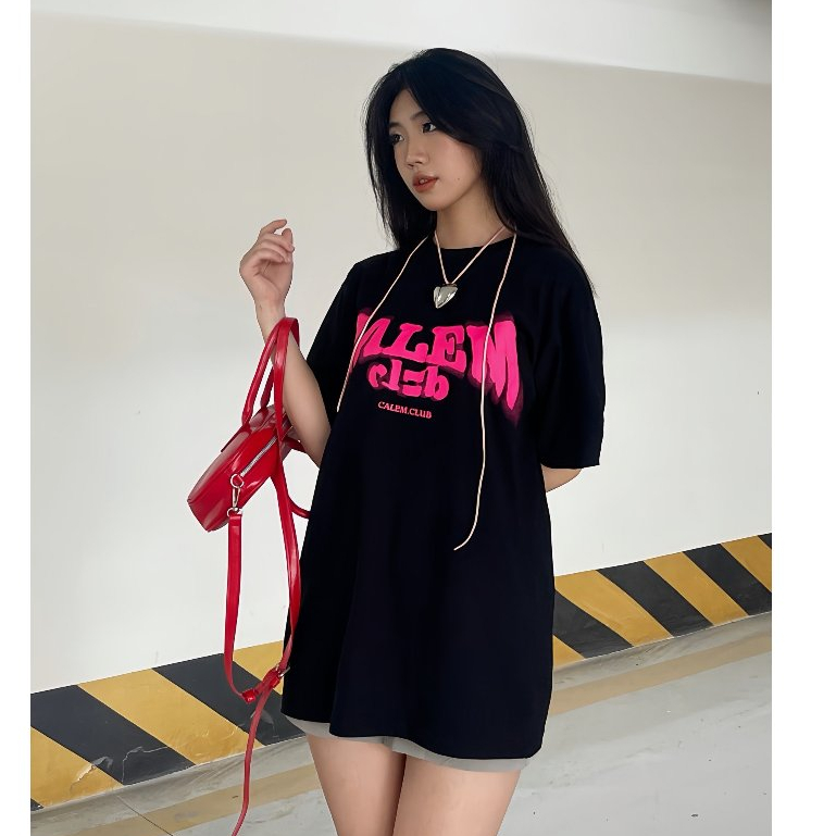 Áo phông tay lỡ - Áo thun BLURRY in charm chất cotton form rộng unisex brand Calem Club