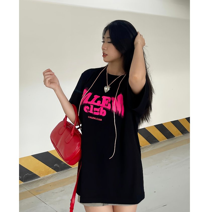 Áo phông tay lỡ - Áo thun BLURRY in charm chất cotton form rộng unisex brand Calem Club