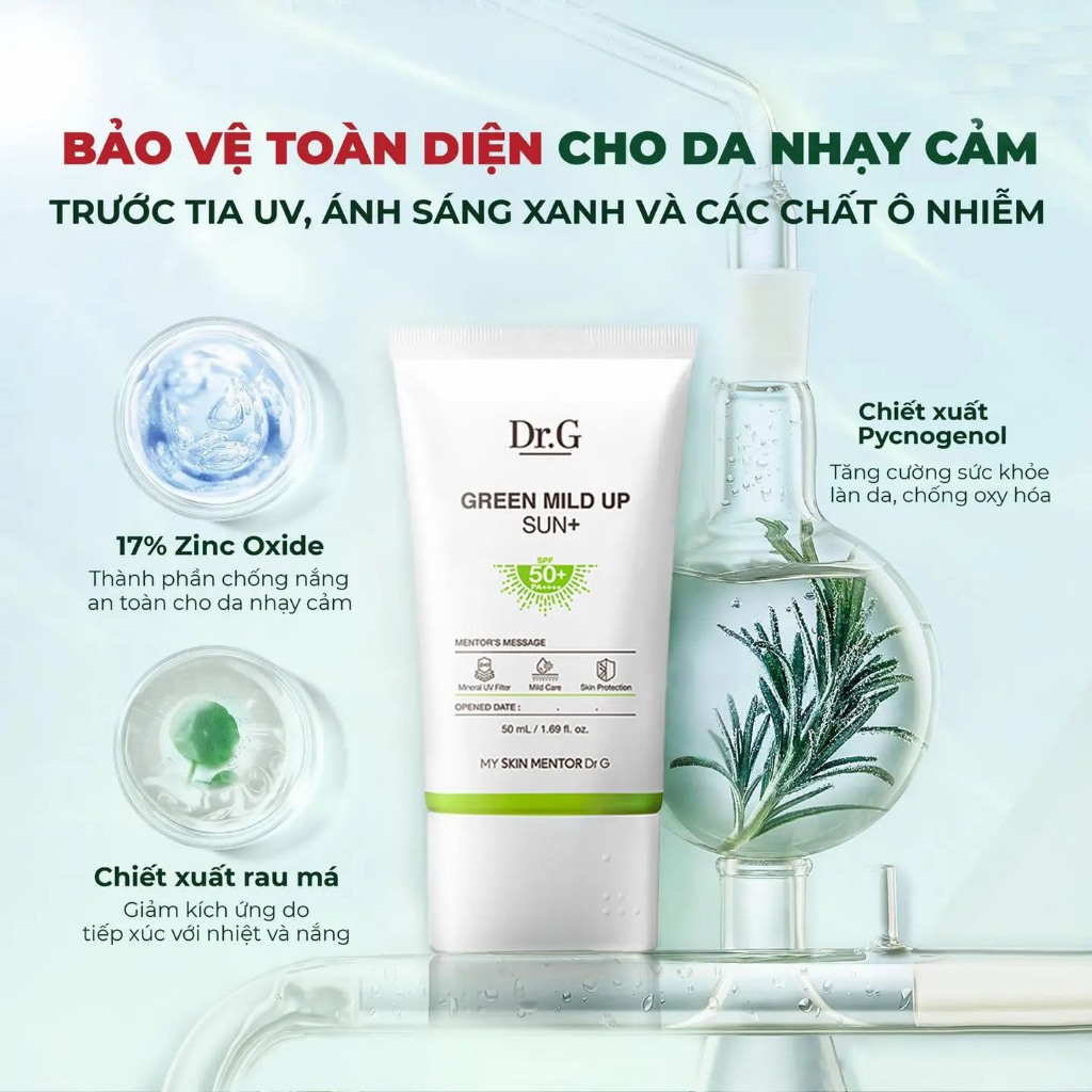 Kem Chống Nắng Dr.G Brightening Up dành cho da dầu mụn và da nhạy cảm