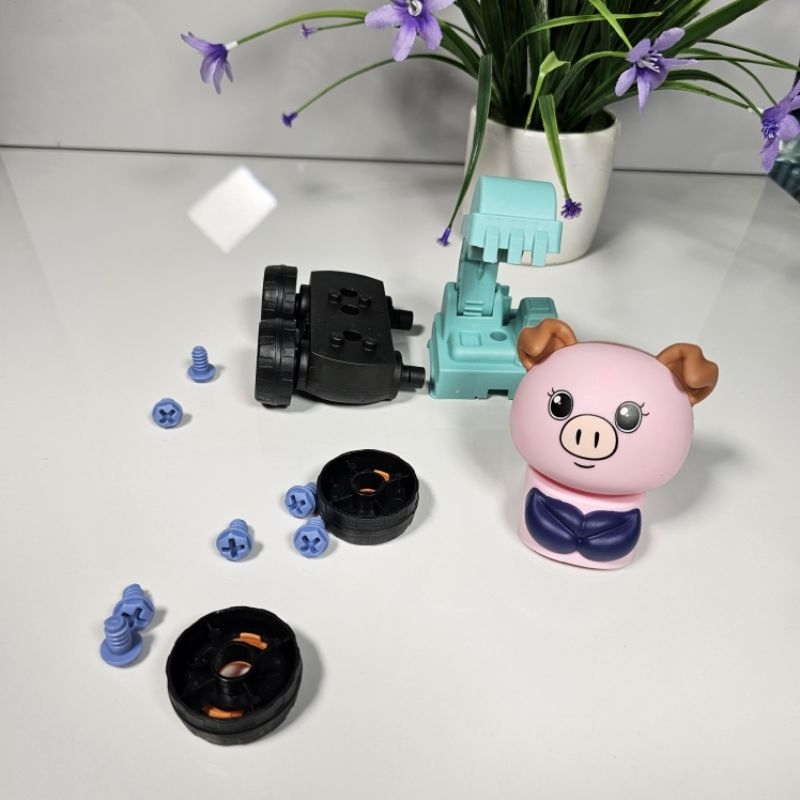 Xe đồ chơi công trình mini tháo lắp kute chk bé