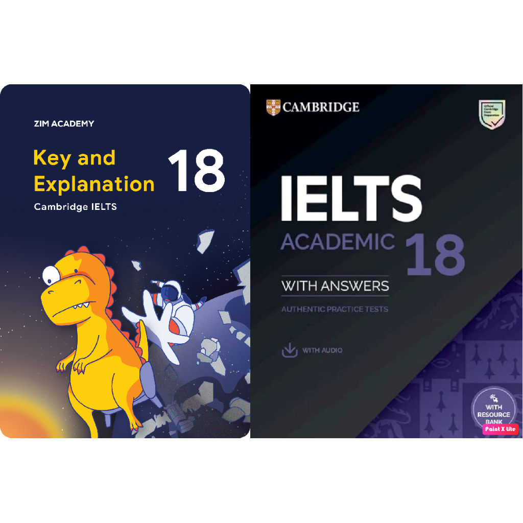 Combo Sách Cambridge IELTS 18 - Tuyển tập đề thi IELTS Cambridge kèm Giải thích đáp án chi tiết