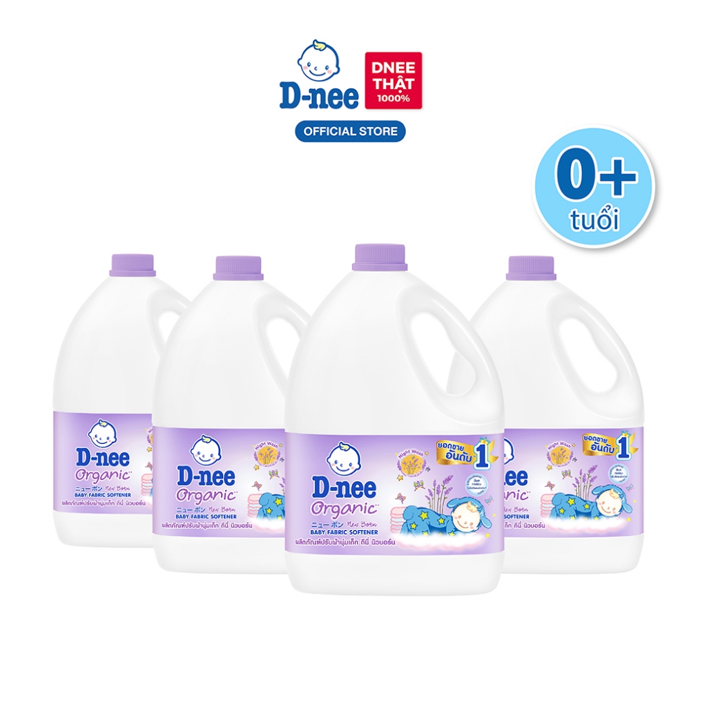 Combo 4 Nước xả vải D-nee 2800 ML. - Night Wash