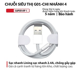 Dây Cáp Sạc Dành Cho Điện Thoại 6/7/8/7plus/plus/x/xsmax/11/12/13/pro/promax [Cáp 5ic]