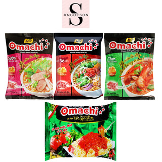  Mì khoai tây Omachi sườn hầm ngũ quả  tôm chua cay bò hầm  sốt spagheti 80g - thùng 30 gói 