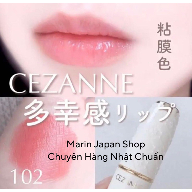 Son lì dưỡng môi Cezanne Nhật Bản Màu 102