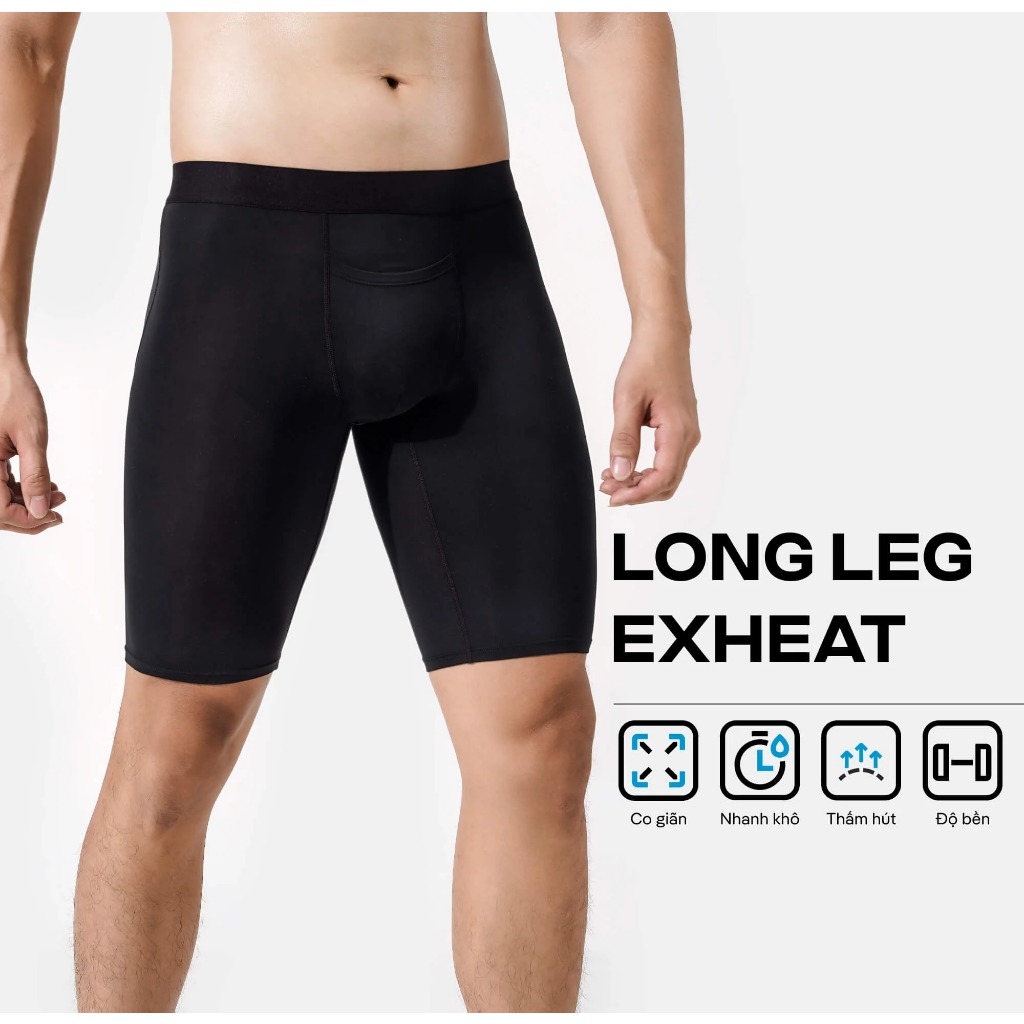 Quần lót nam Long Leg giữ nhiệt Exheat siêu thấm hút, nhanh khô - Thương hiệu Coolmate