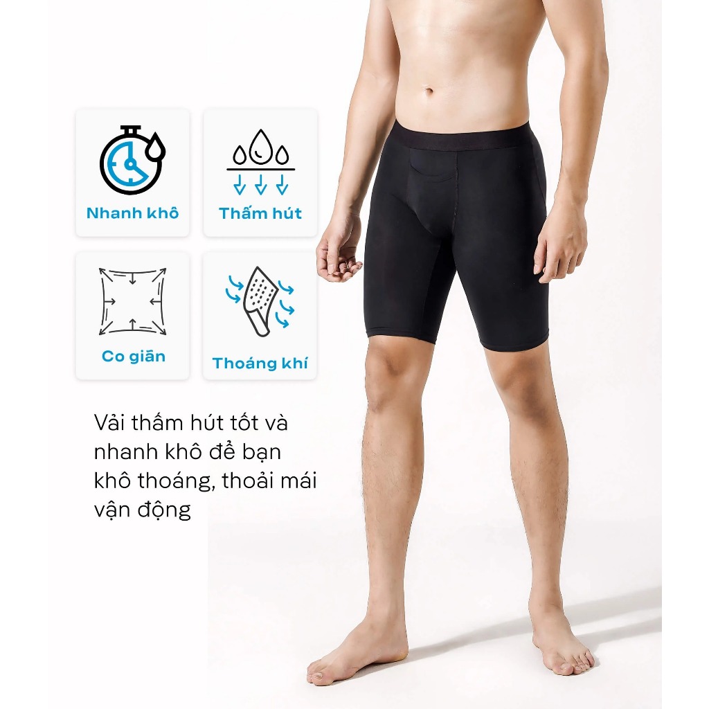 Quần lót nam Long Leg giữ nhiệt Exheat siêu thấm hút, nhanh khô - Thương hiệu Coolmate