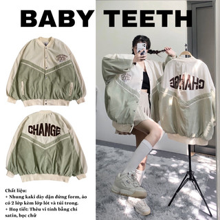Áo khoác bomber bóng chày CHANGE