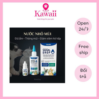 Seasal drop nước nhỏ mũi cho chó mèo, chống nghẹt mũi, chảy mũi, hắt hơi